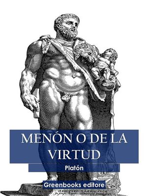 cover image of Menón o de la virtud